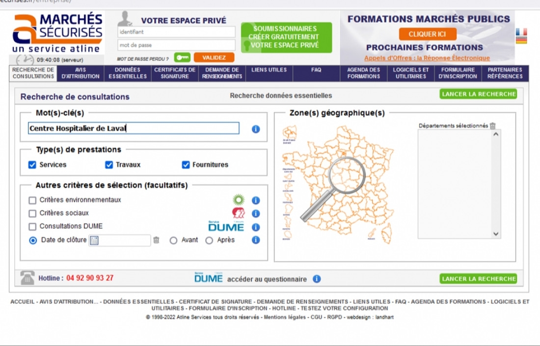 march&eacute;s publics