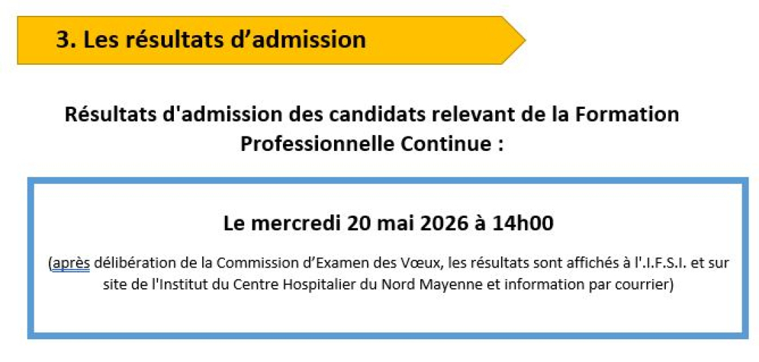 Epreuves admission IFSI 3