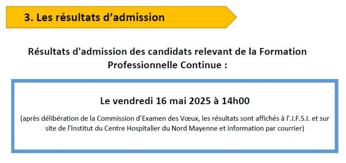 Epreuves admission IFSI 3