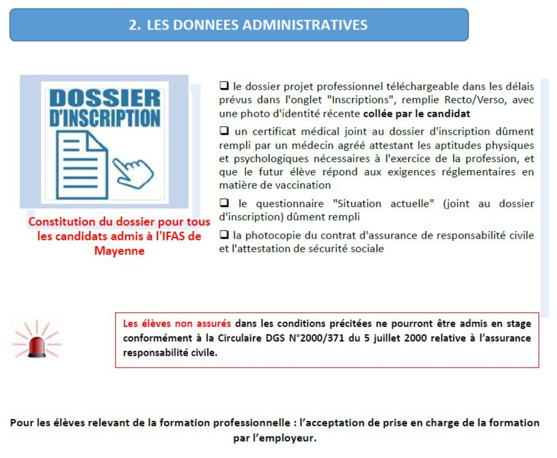 Conditions d'admission d&eacute;finitive 3